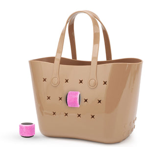 ToteTunes™ Waterproof Tote Speaker — Pink Rhinestone