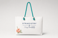 Anna Maria Island Watercolor Canvas Beach Tote | Custom Destination Tote by Strapistry