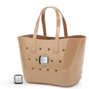 ToteTunes™ Waterproof Tote Speaker — Silver